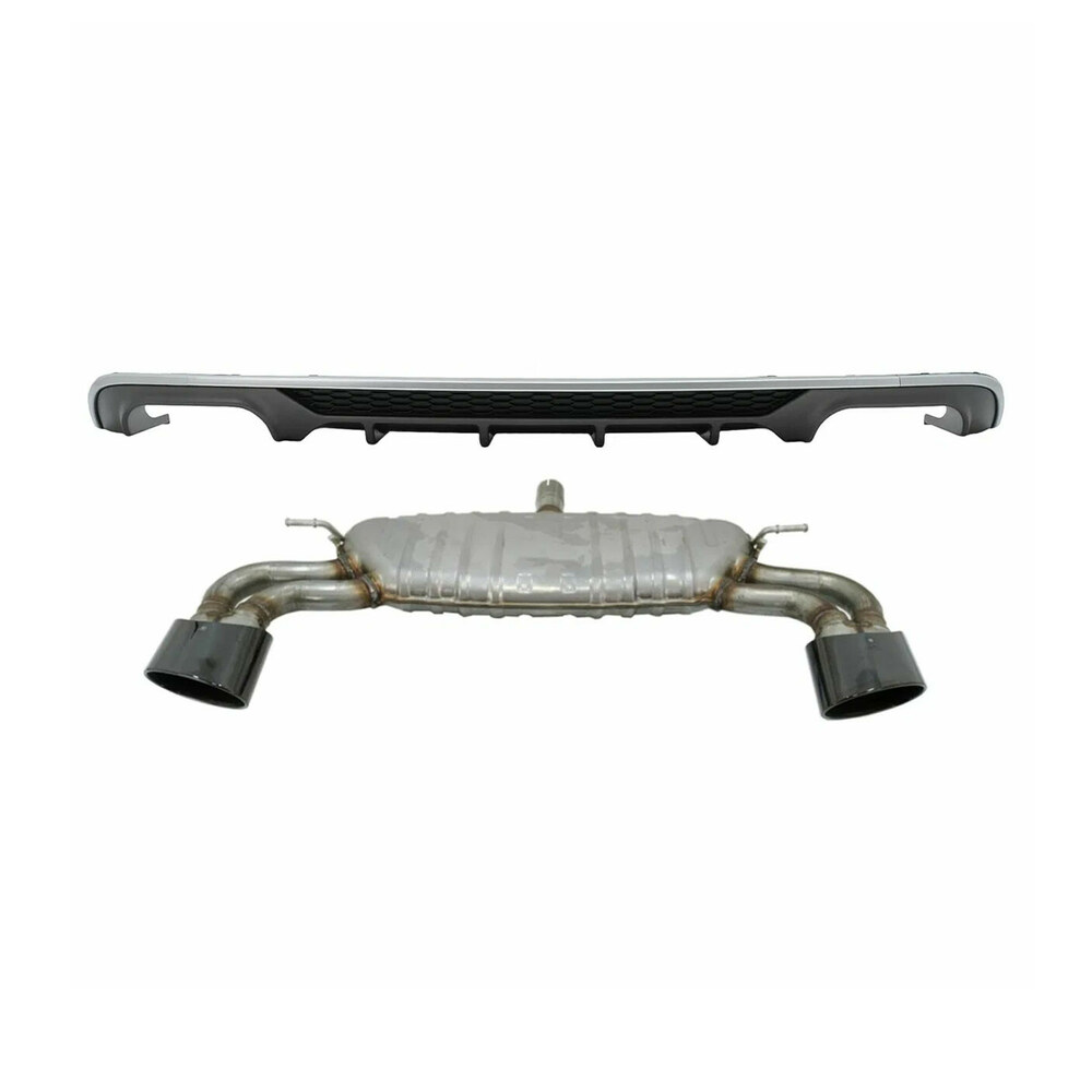 Difuzor Bară Spate cu Ornamente compatibil cu Audi A3 8V S3 Design Difuzor Bară Spate cu Ornamente compatibil cu Audi A3 8V S3 Design