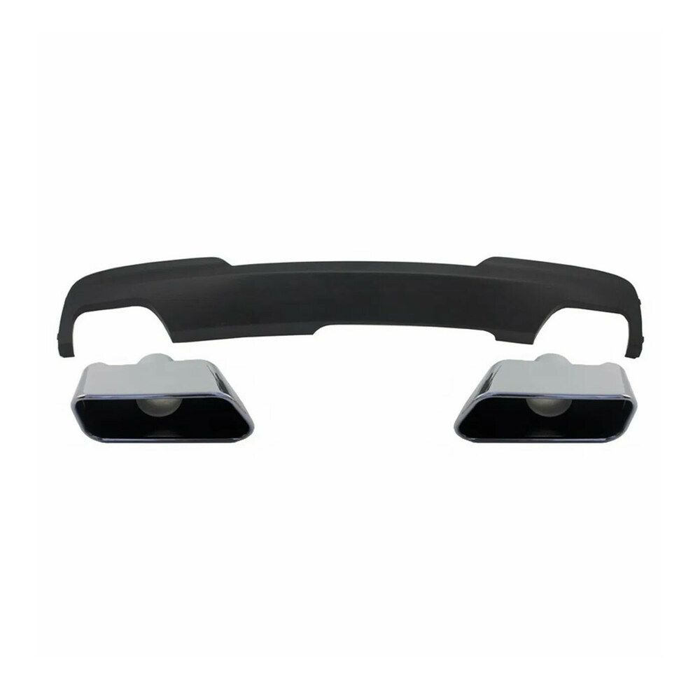 Difuzor Bară Spate cu Ornamente compatibil cu BMW Seria 5 F10 M5 Design Difuzor Bară Spate cu Ornamente compatibil cu BMW Seria 5 F10 M5 Design