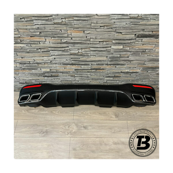 Difuzor Bară Spate cu Ornamente compatibil cu Mercedes GLE Coupe C292 AMG