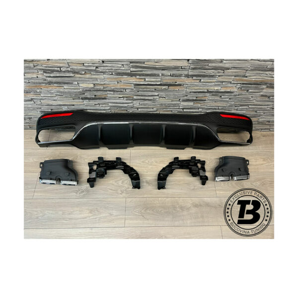 Difuzor Bară Spate cu Ornamente compatibil cu Mercedes GLE Coupe C292 AMG — imaginea 2