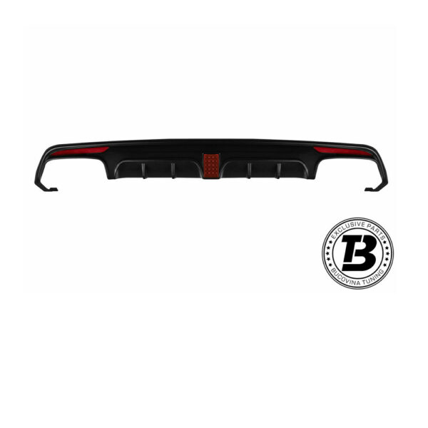 Difuzor Bară Spate cu Ornamente compatibil cu Mercedes S Class W222 B Design — imaginea 2