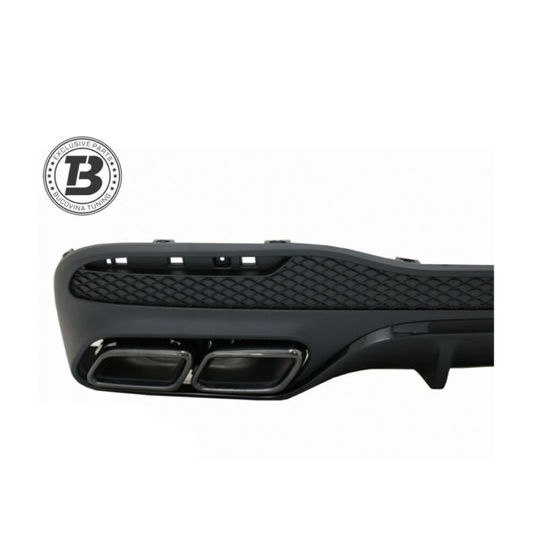 Difuzor Bară Spate cu Ornamente compatibil cu Mercedes GLE SUV W166 AMG — imaginea 2