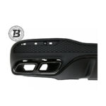 Difuzor Bară Spate cu Ornamente compatibil cu Mercedes GLE SUV W166 AMG — imaginea 6