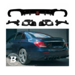 Difuzor Bară Spate cu Ornamente compatibil cu Mercedes E Class W213 B Design
