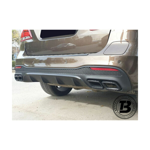 Difuzor Bară Spate cu Ornamente compatibil cu Mercedes GLE W166 AMG Design — imaginea 2