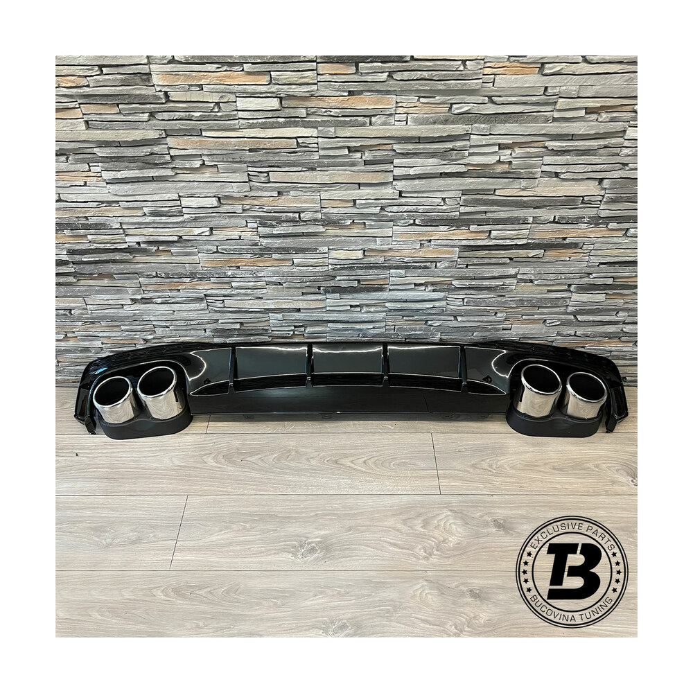 Difuzor Bară Spate cu Ornamente compatibil cu Audi A7 C8 S7 Design Difuzor Bară Spate cu Ornamente compatibil cu Audi A7 C8 S7 Design