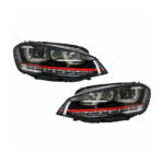 Faruri 3D LED compatibile cu VW Golf 7 VII GTI Design