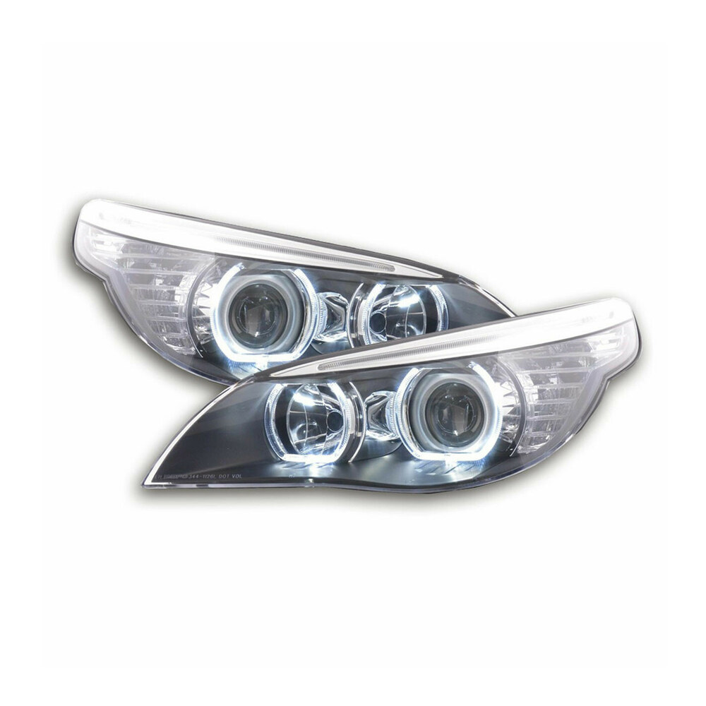Faruri Angel Eyes LED compatibile cu BMW Seria 5 E60 E61 Faruri Angel Eyes LED compatibile cu BMW Seria 5 E60 E61
