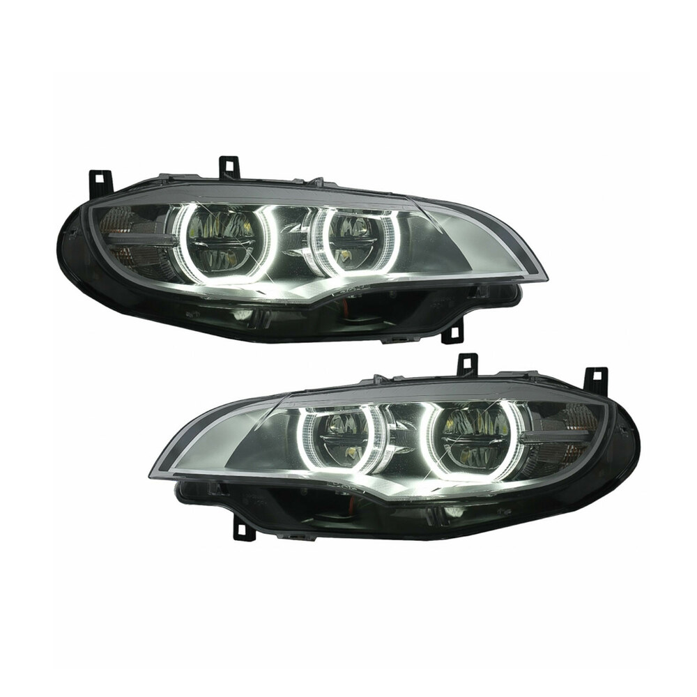 Faruri LED Angel Eyes 3D compatibile cu BMW X6 E71 Faruri LED Angel Eyes 3D compatibile cu BMW X6 E71