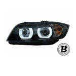 Faruri LED Angel Eyes compatibile cu BMW Seria 3 E90 3D U LED Design — imaginea 2