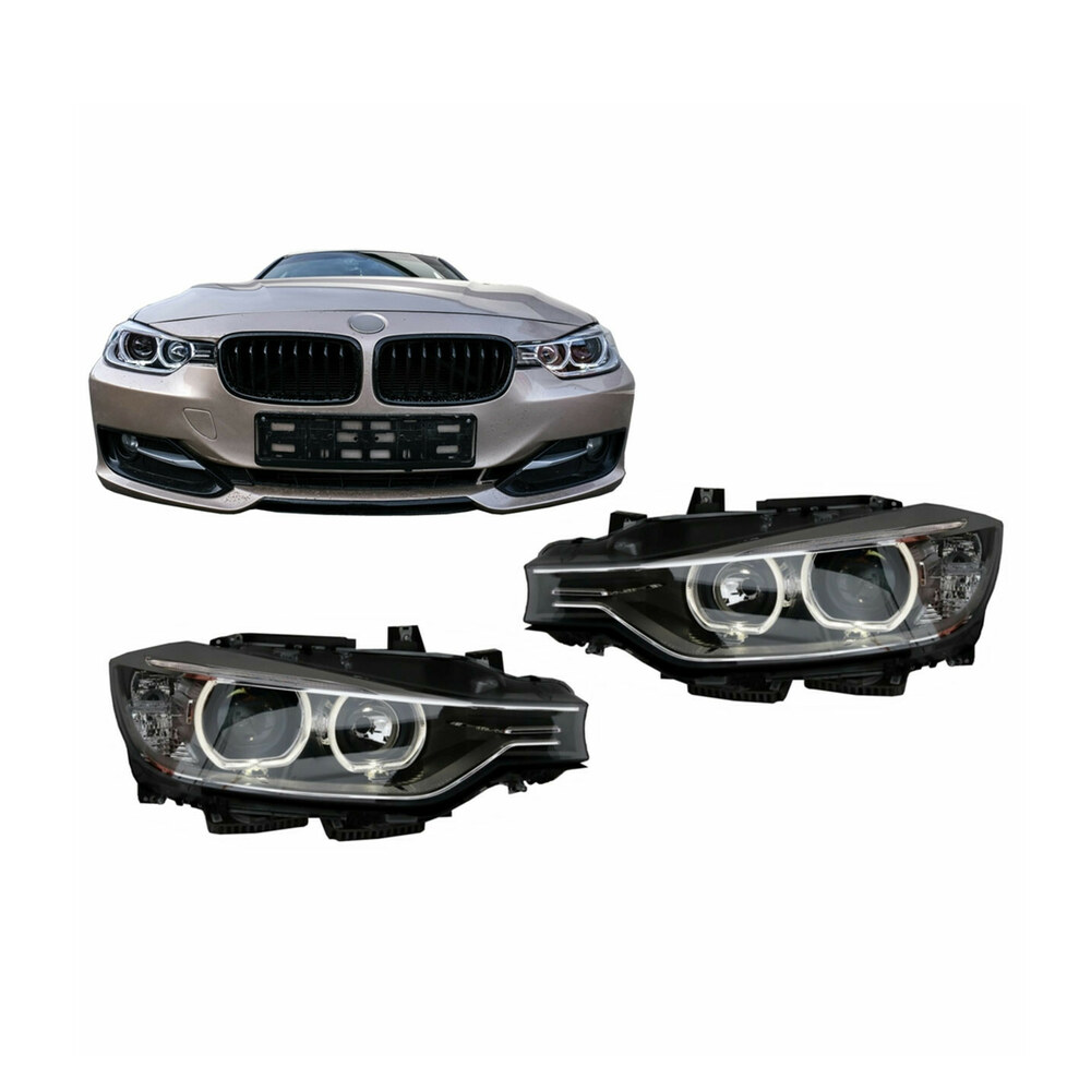 Faruri LED Angel Eyes compatibile cu BMW Seria 3 F30 F31 Faruri LED Angel Eyes compatibile cu BMW Seria 3 F30 F31
