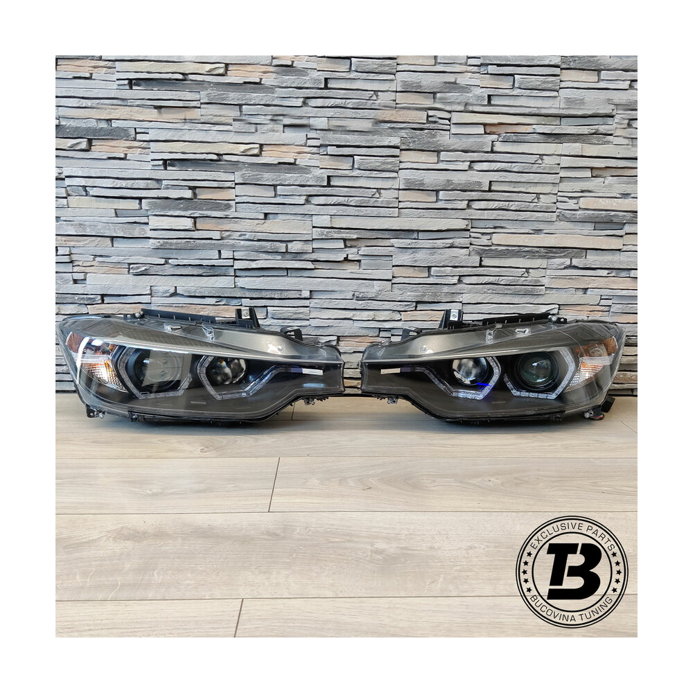 Faruri LED Angel Eyes compatibile cu BMW Seria 3 F30 F31 Faruri LED Angel Eyes compatibile cu BMW Seria 3 F30 F31