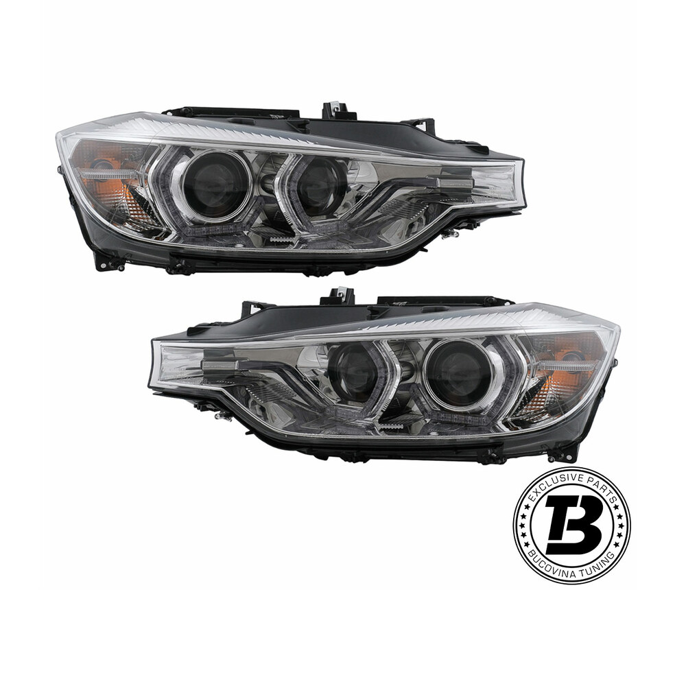 Faruri LED Angel Eyes compatibile cu BMW Seria 3 F30 F31 Faruri LED Angel Eyes compatibile cu BMW Seria 3 F30 F31