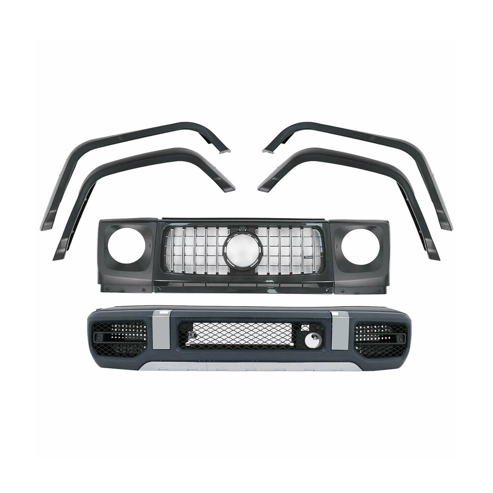 Grilă Și Carcasa Faruri compatibil cu Mercedes G-class W463 GT Design Grilă Și Carcasa Faruri compatibil cu Mercedes G-class W463 GT Design