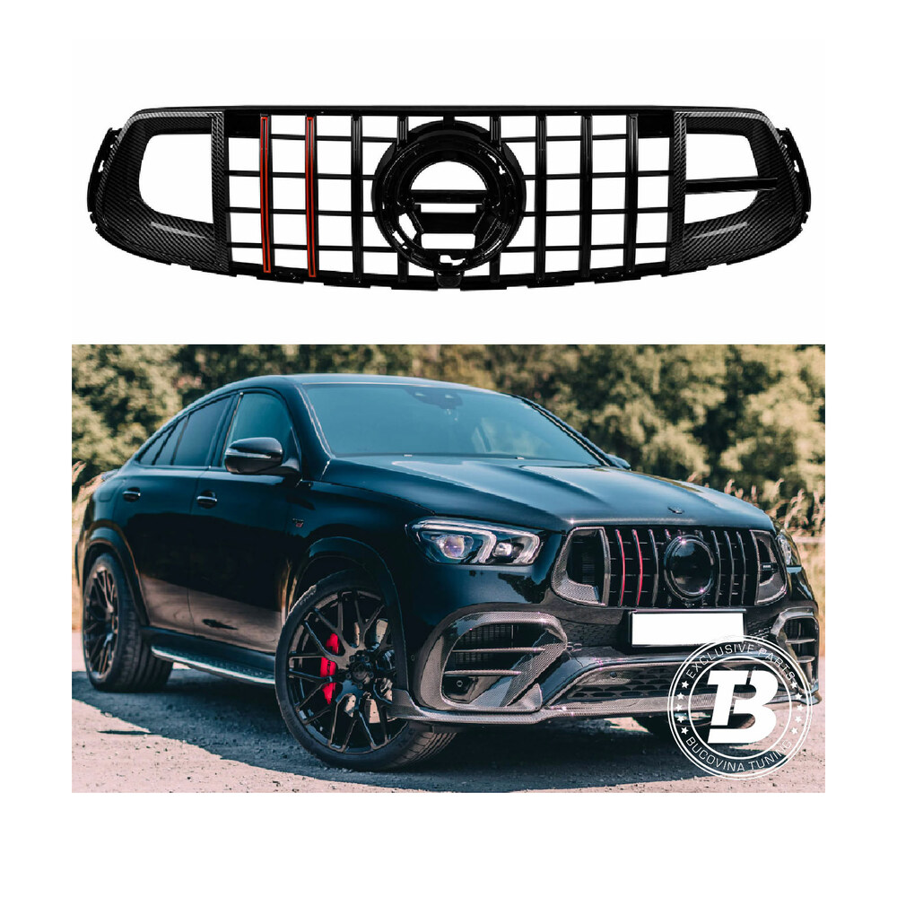 Grilă compatibilă cu Mercedes GLC X253 C253 B Design Grilă compatibilă cu Mercedes GLC X253 C253 B Design