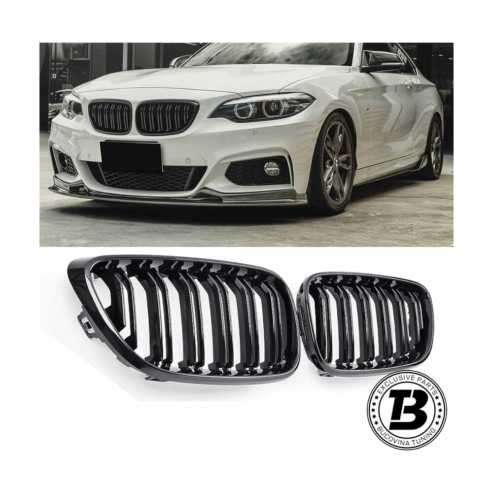 Grile Duble compatibile cu BMW Seria 2 F22 F23 M Design Grile Duble compatibile cu BMW Seria 2 F22 F23 M Design