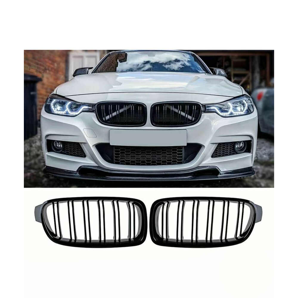 Grile Duble compatibile cu BMW Seria 3 F30 F31 M Design Grile Duble compatibile cu BMW Seria 3 F30 F31 M Design