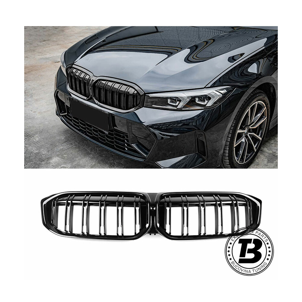 Grile Duble compatibile cu BMW Seria 3 G20 G21 LCI M Design Grile Duble compatibile cu BMW Seria 3 G20 G21 LCI M Design