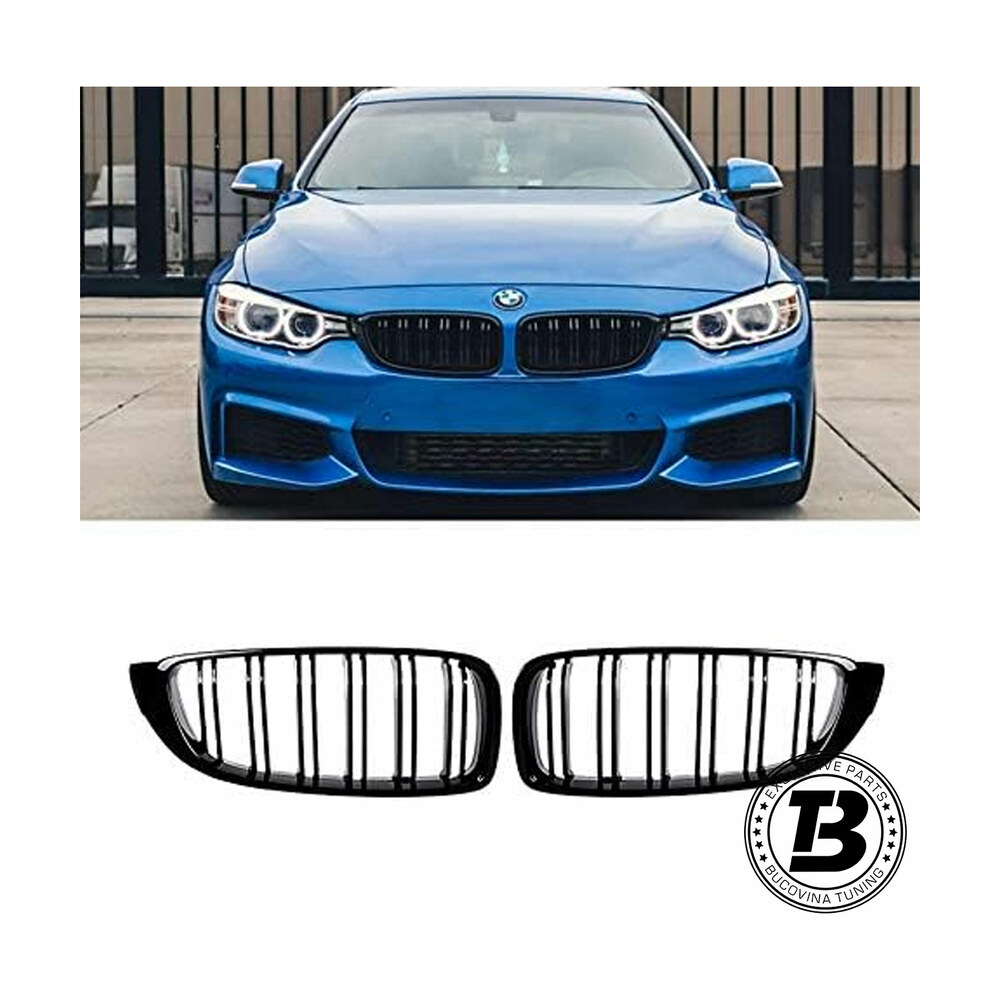 Grile Duble compatibile cu BMW Seria 4 F32 F33 M Design Grile Duble compatibile cu BMW Seria 4 F32 F33 M Design