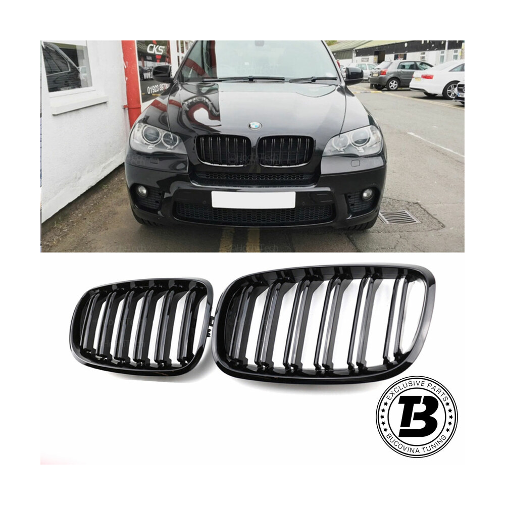 Grile Duble compatibile cu BMW X6 E71 X6M Design Grile Duble compatibile cu BMW X6 E71 X6M Design