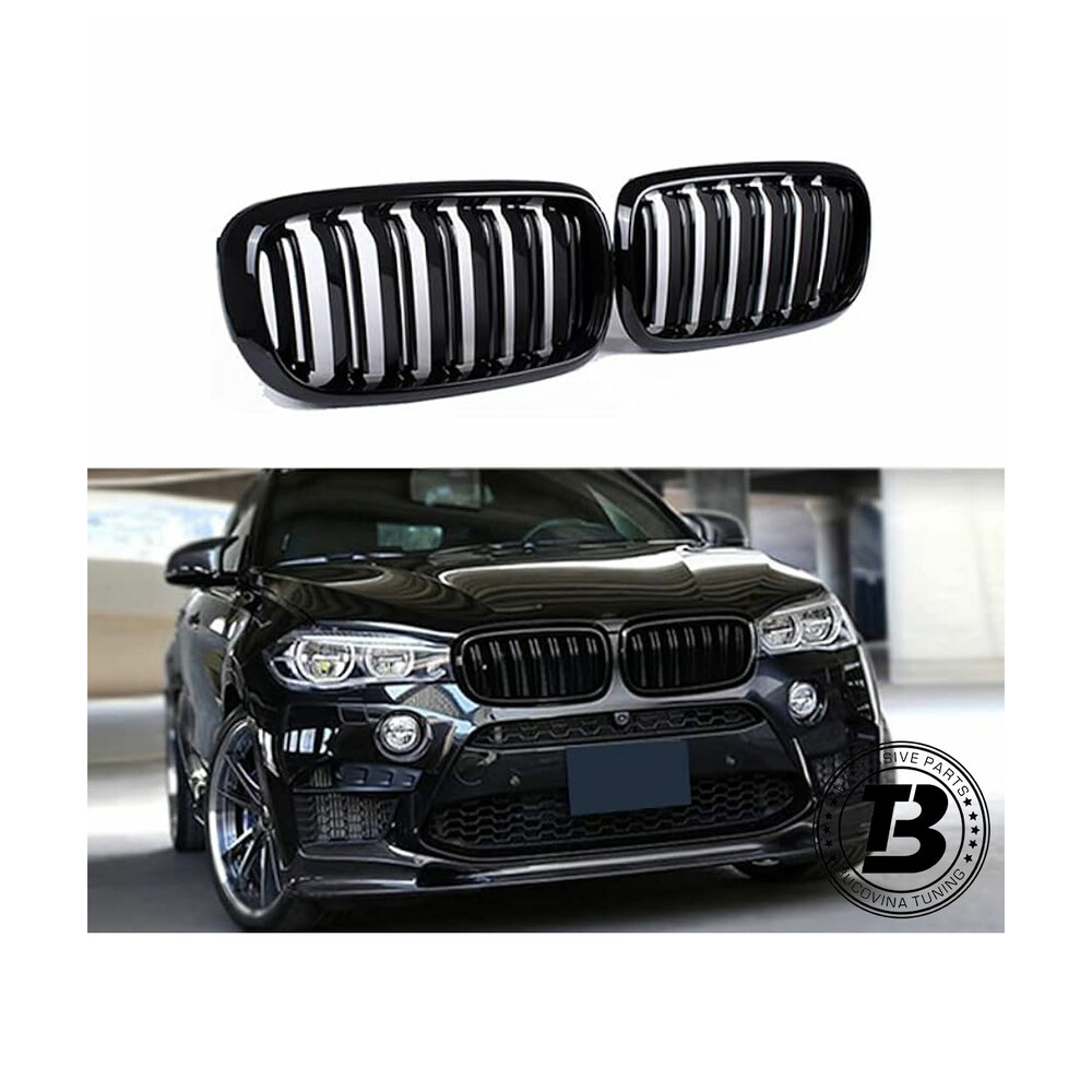 Grile Duble compatibile cu BMW X6 F16 X6M Design Grile Duble compatibile cu BMW X6 F16 X6M Design