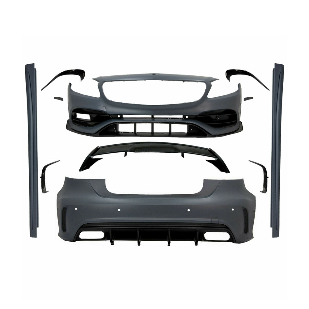 Pachet Exterior compatibil cu Mercedes A Class W176 A45 Design Pachet Exterior compatibil cu Mercedes A Class W176 A45 Design