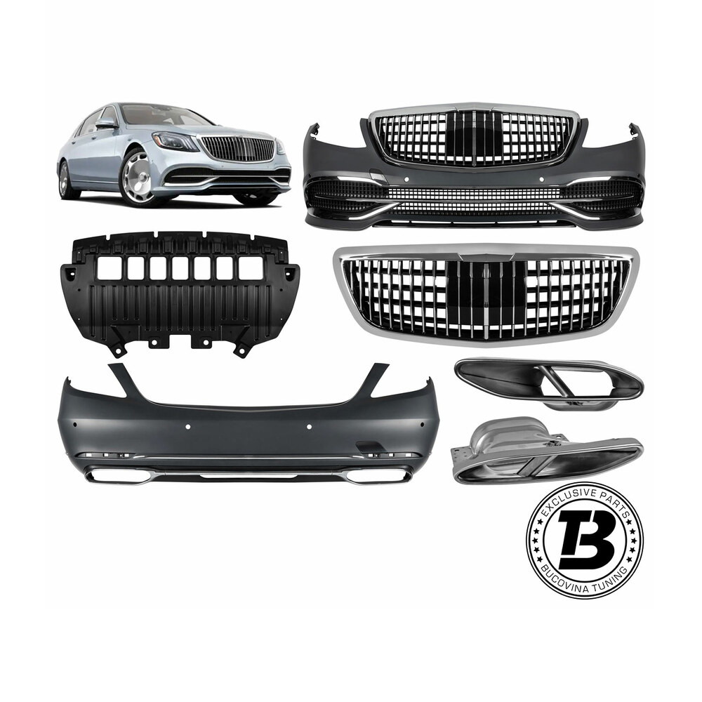 Pachet Exterior compatibil cu Mercedes S Class W222 M Design Pachet Exterior compatibil cu Mercedes S Class W222 M Design