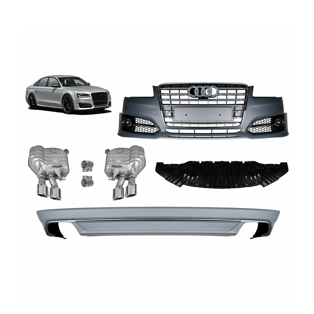 Pachet Exterior compatibil cu Audi A8 D4 Facelift S8 Design Pachet Exterior compatibil cu Audi A8 D4 Facelift S8 Design