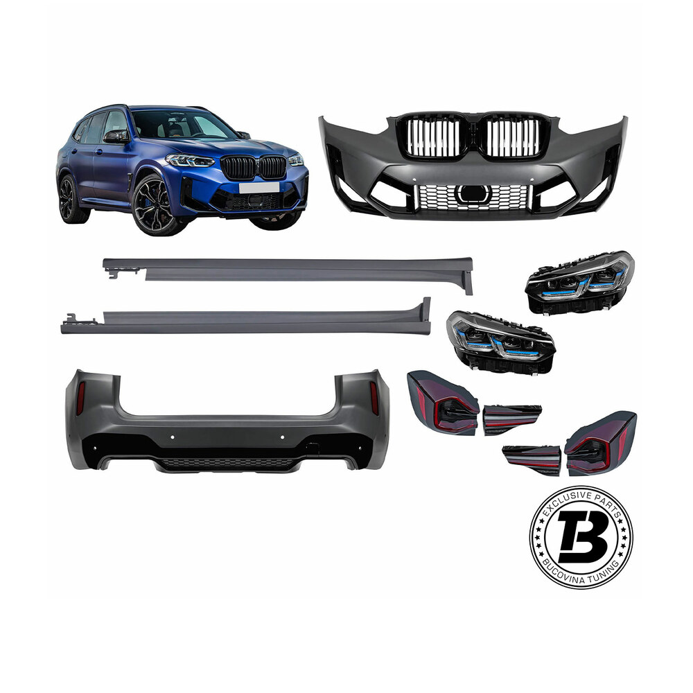 Pachet Exterior compatibil cu BMW X3 G01 conversie la G01 LCI X3M Design Pachet Exterior compatibil cu BMW X3 G01 conversie la G01 LCI X3M Design