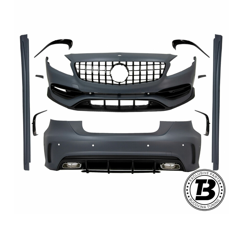 Pachet Exterior compatibil cu Mercedes A Class W176 A63 Design Pachet Exterior compatibil cu Mercedes A Class W176 A63 Design