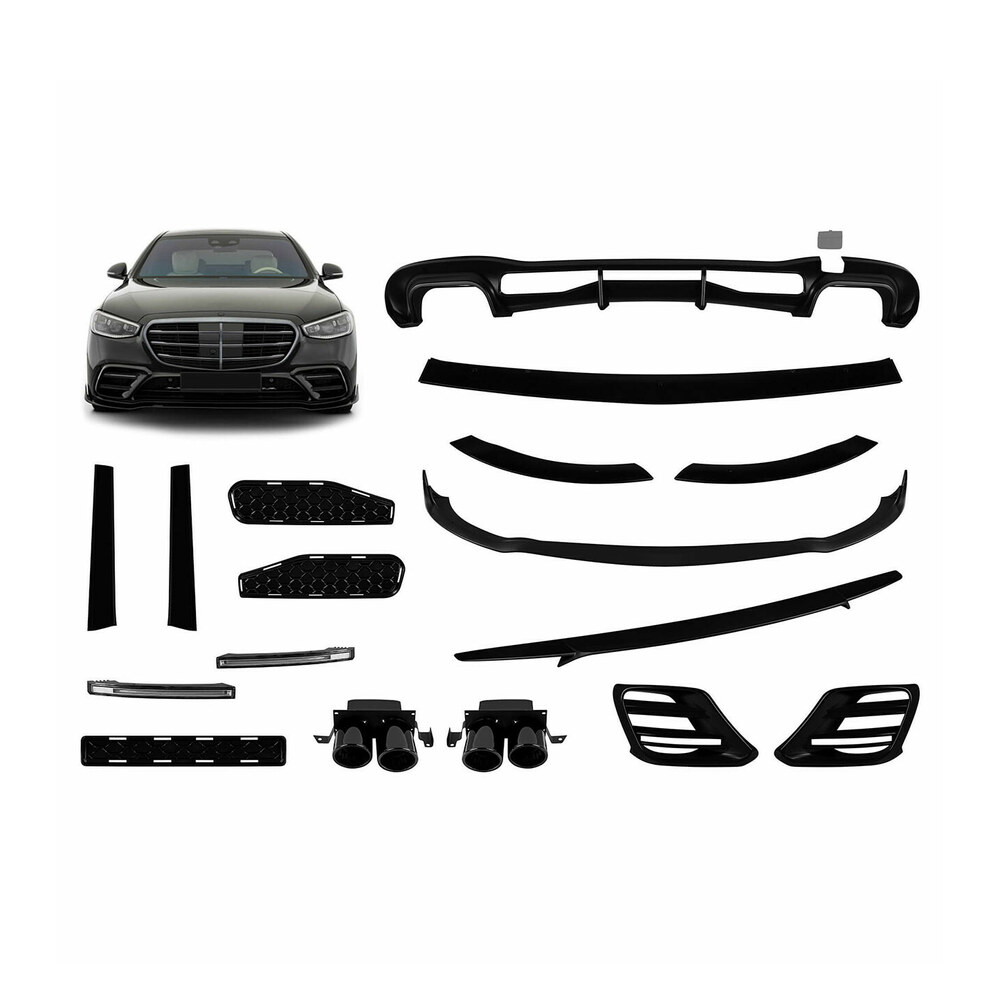 Pachet Exterior Aero compatibil cu Mercedes S Class W223 B Design Pachet Exterior Aero compatibil cu Mercedes S Class W223 B Design