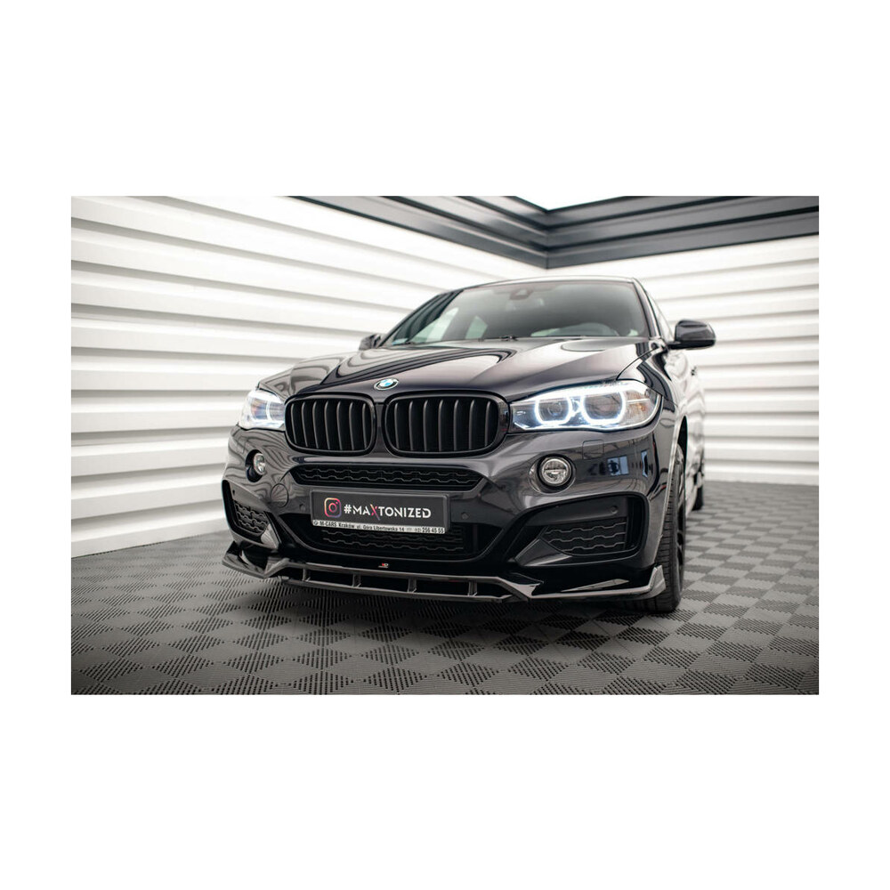 Prelungire Bară Față compatibilă cu BMW X6 F16 M Pack V.3 Maxton Design Prelungire Bară Față compatibilă cu BMW X6 F16 M Pack V.3 Maxton Design