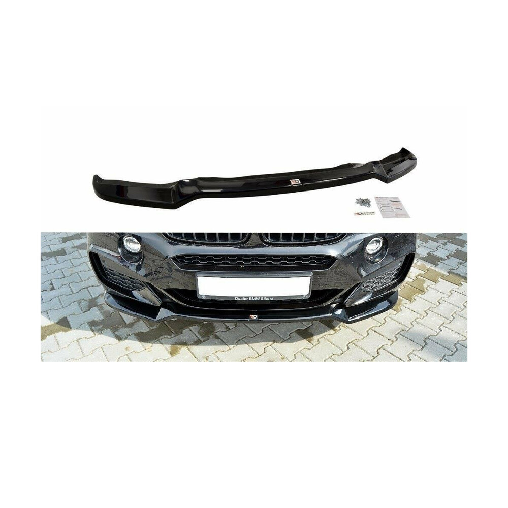 Prelungire Bară Față compatibilă cu BMW X6 F16 M-Pack Maxton Design Prelungire Bară Față compatibilă cu BMW X6 F16 M-Pack Maxton Design