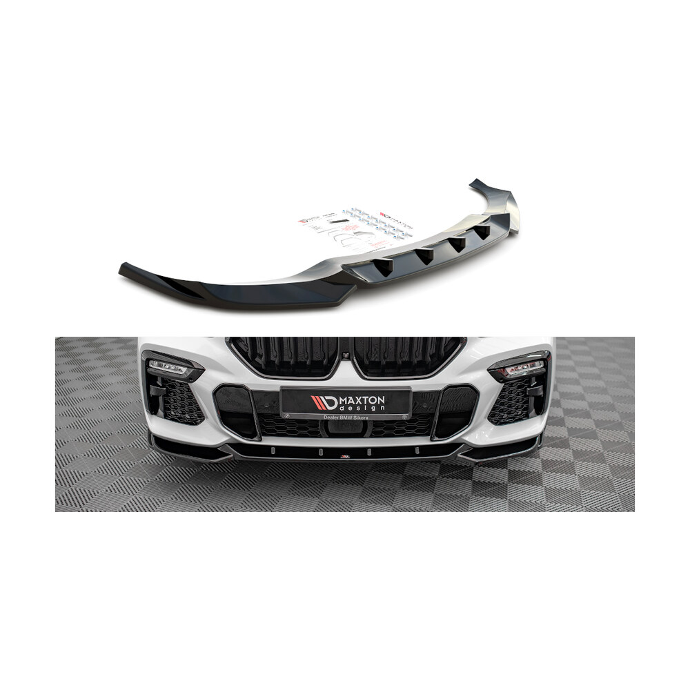 Prelungire Bară Față compatibilă cu BMW X6 G06 M Pack V.1 Maxton Design Prelungire Bară Față compatibilă cu BMW X6 G06 M Pack V.1 Maxton Design