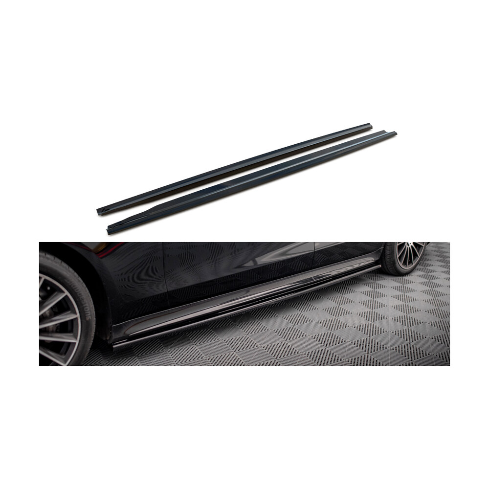 Prelungiri Praguri compatibile cu Mercedes S Class W223 AMG Line Maxton Design Prelungiri Praguri compatibile cu Mercedes S Class W223 AMG Line Maxton Design