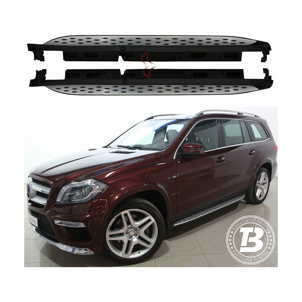 Praguri Aluminiu compatibile cu Mercedes GLS SUV X166 LED Praguri Aluminiu compatibile cu Mercedes GLS SUV X166 LED