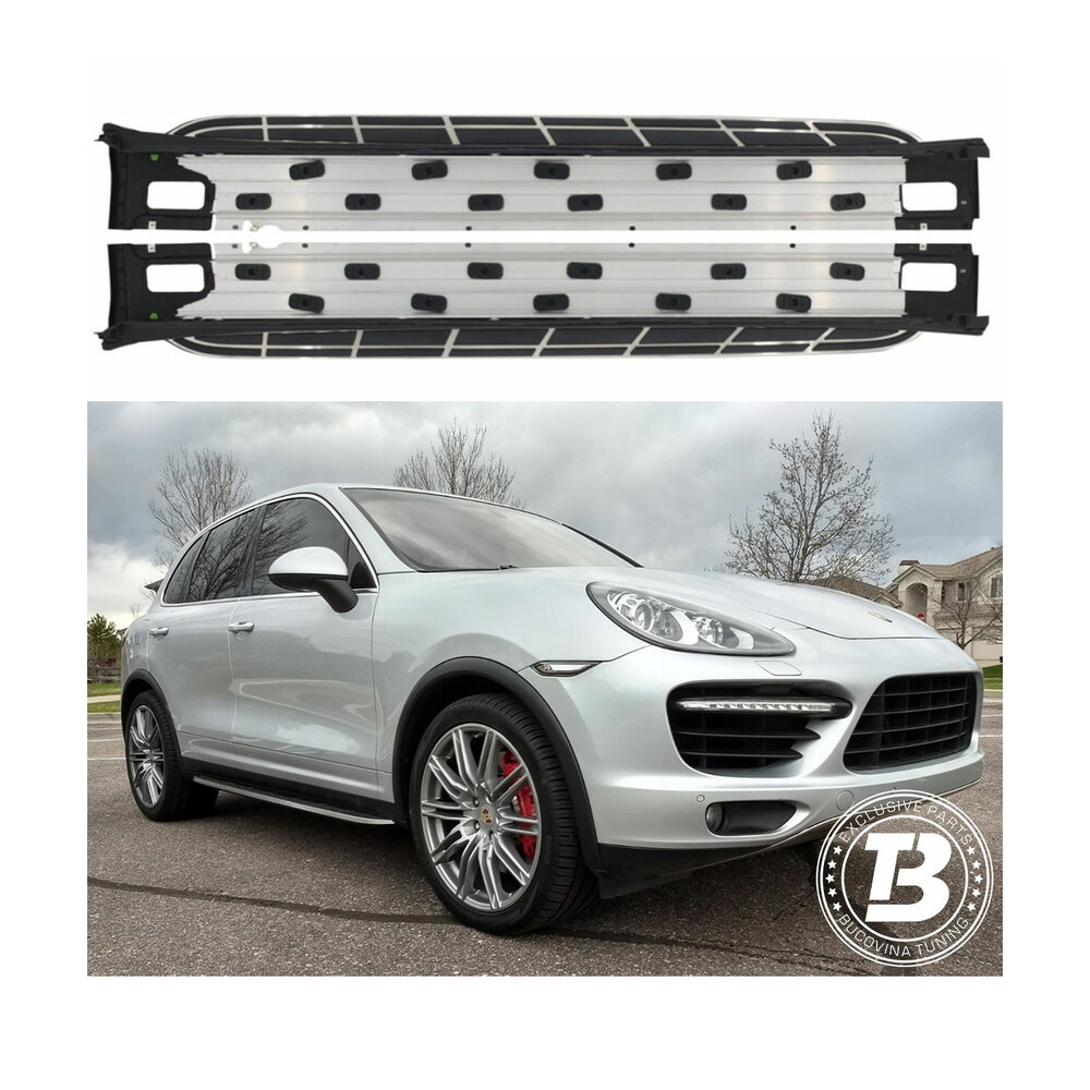 Praguri Aluminiu compatibile cu Porsche Cayenne SUV 958 Praguri Aluminiu compatibile cu Porsche Cayenne SUV 958