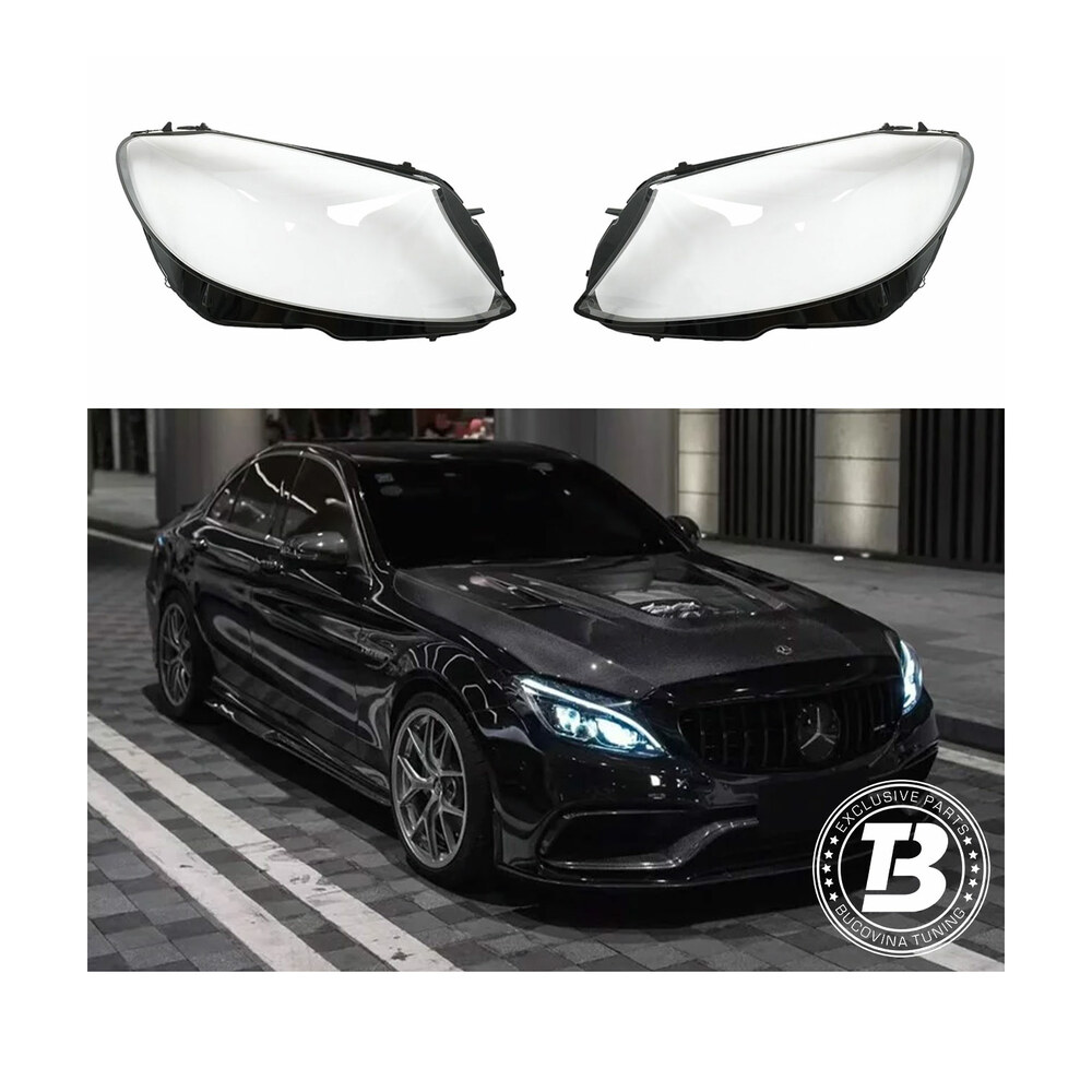 Sticle Faruri compatibile cu Mercedes Benz C Class W205 Non-Facelift Sticle Faruri compatibile cu Mercedes Benz C Class W205 Non-Facelift
