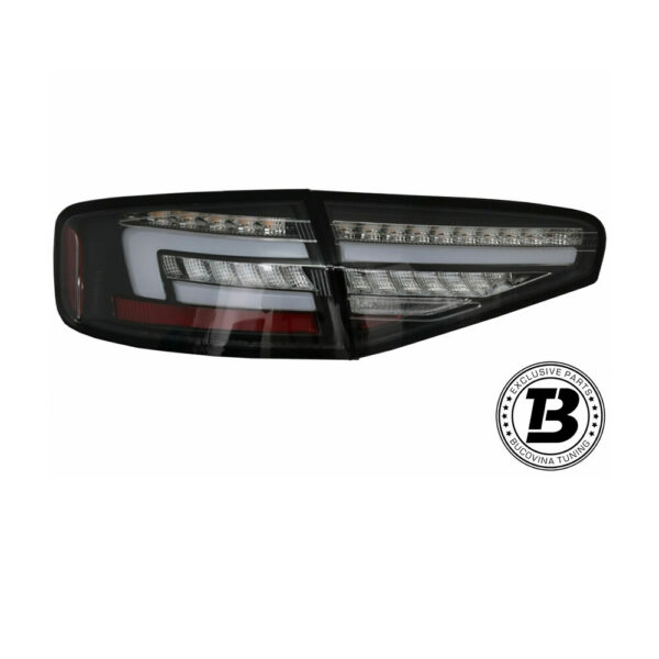 Stopuri Full LED compatibile cu A4 B8 Sedan Smoke Design — imaginea 2