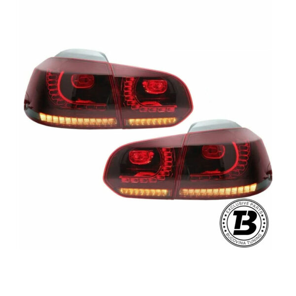 Stopuri Full LED compatibile cu VW Golf 6 VI R20 Smoke Design