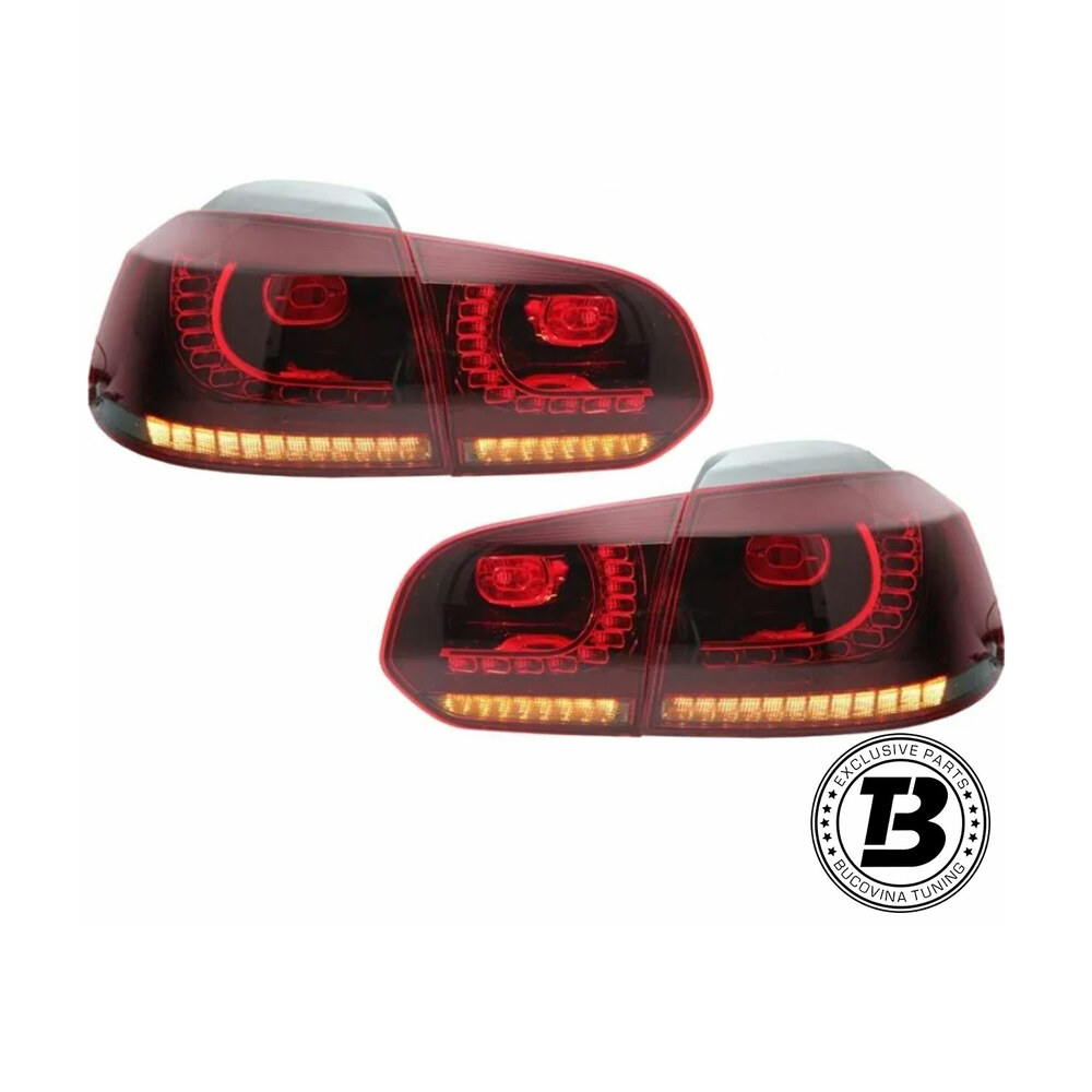 Stopuri Full LED compatibile cu VW Golf 6 VI R20 Smoke Design Stopuri Full LED compatibile cu VW Golf 6 VI R20 Smoke Design