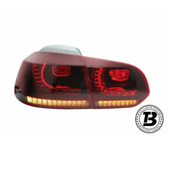 Stopuri Full LED compatibile cu VW Golf 6 VI R20 Smoke Design — imaginea 2