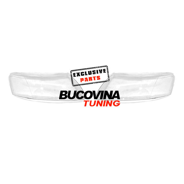 Sticle faruri compatibile cu Audi A6 C6 4F, pereche pe fundal alb