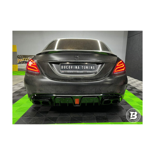 Difuzor Bară Spate compatibil cu Mercedes C Class W205 B Design