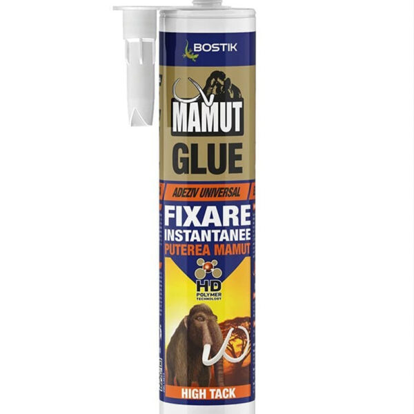 Cartuș Bostik Mamut Glue High Tack de 290 ml, adeziv universal cu fixare instantanee