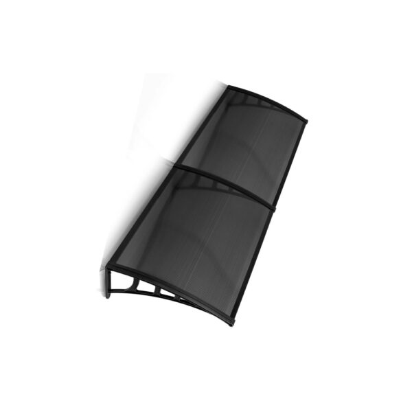 Copertina de 700 x 2400 mm cu două panouri de policarbonat, văzută de sus, pe fundal alb