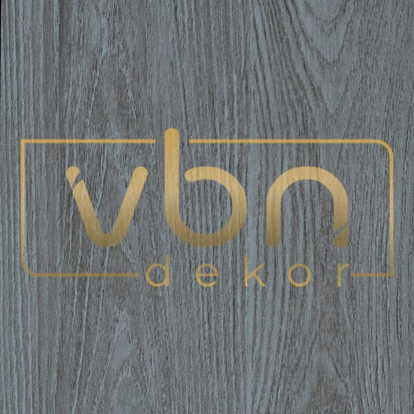 Fotografia produsului GH-96241: decor cu fibră de lemn în gri-albăstrui, cu desen natural de lemn