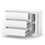 Comodă camera copii Rian 1200, finisaj White, în camera copilului