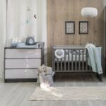 Comodă camera copii Rian 900, finisaj Alb-Grafit, interiorul mobilei
