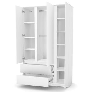 Dulap camera copii Rian 1270, finisaj White, vedere din față